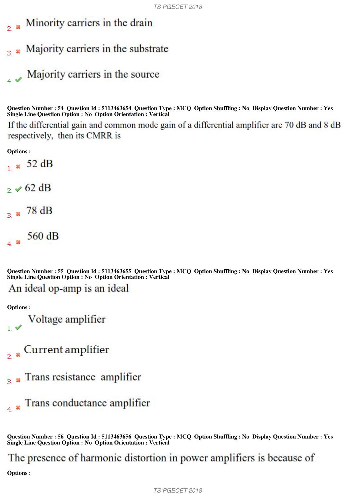TS PGECET 2018: Instrumentation Engineering Question Papers - Page 25