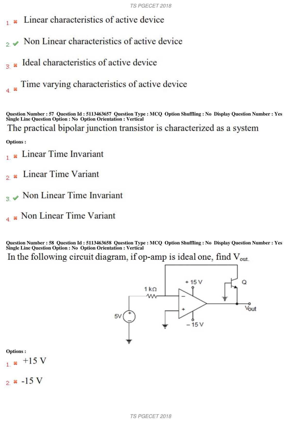 TS PGECET 2018: Instrumentation Engineering Question Papers - Page 26