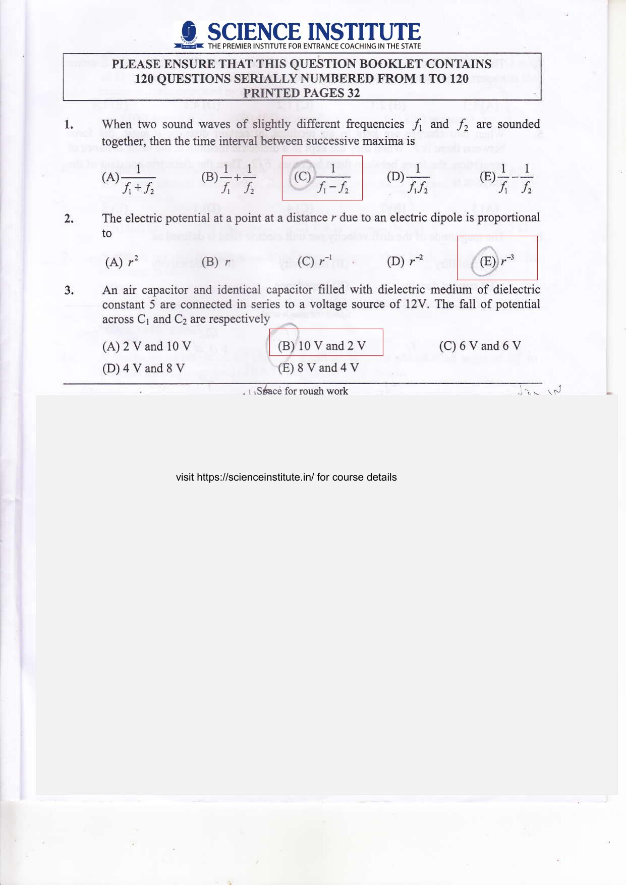 KEAM Paper I 2021 Question Paper - Page 2