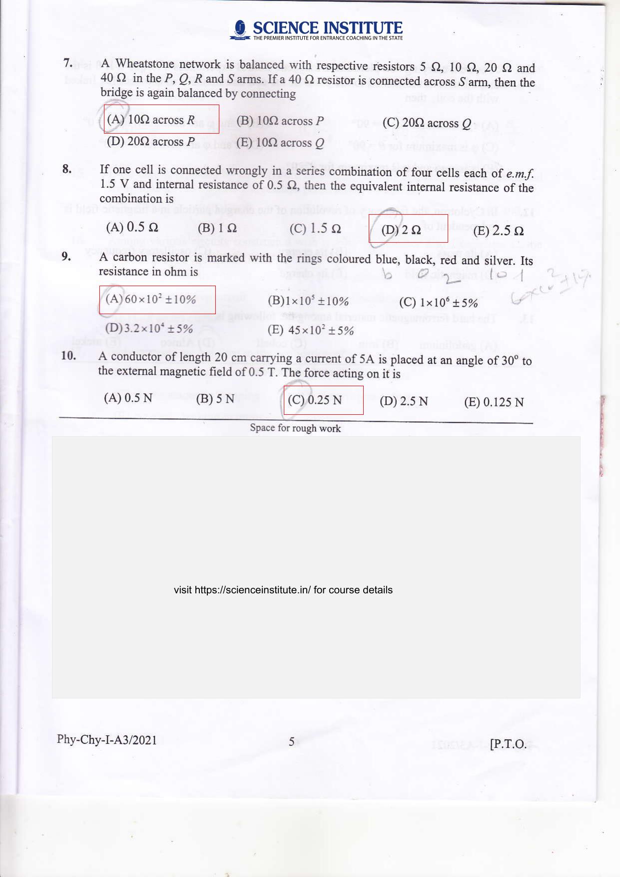KEAM Paper I 2021 Question Paper - Page 4
