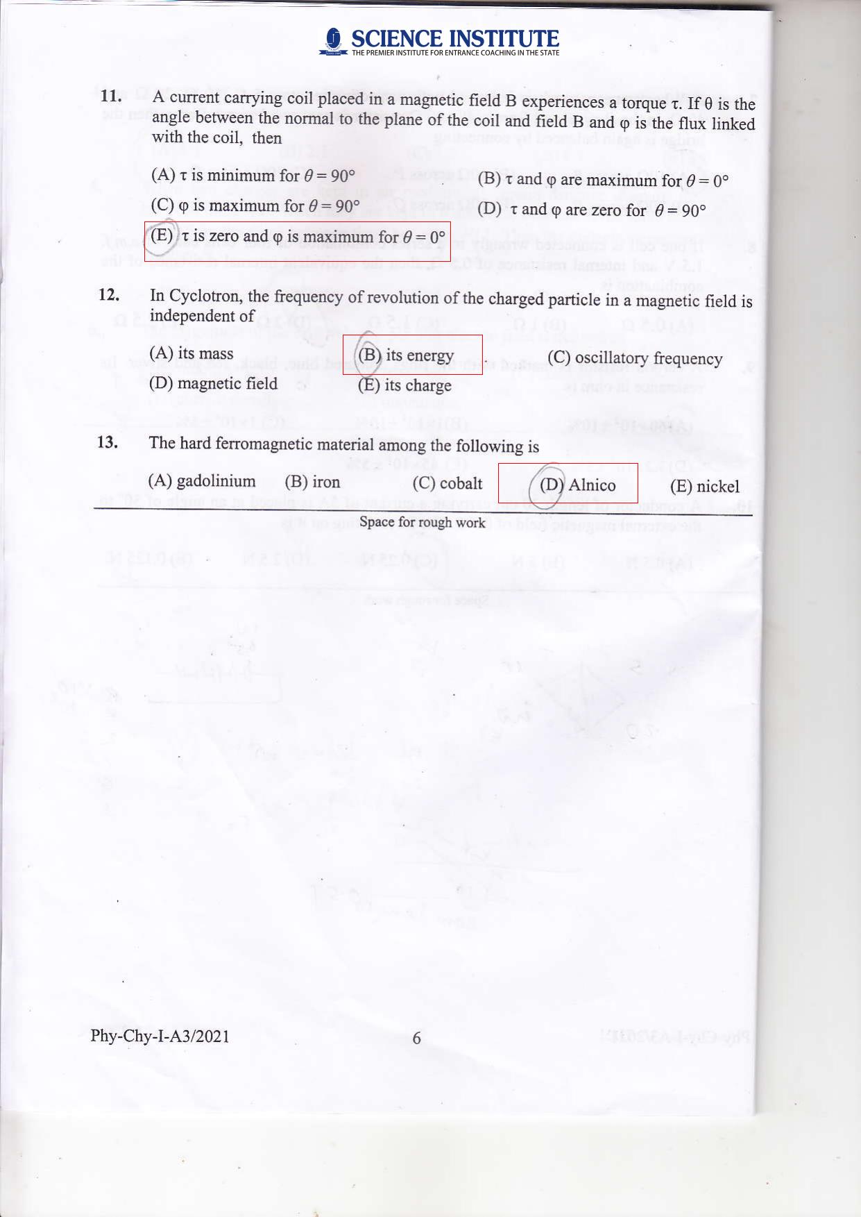 KEAM Paper I 2021 Question Paper - Page 5