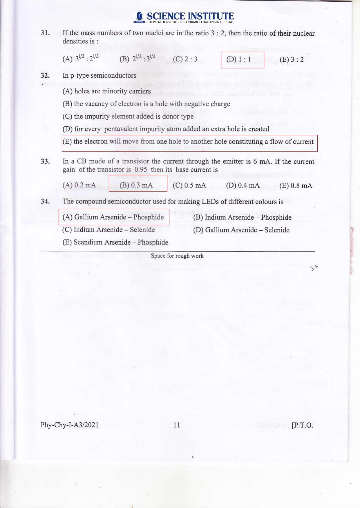 KEAM Paper I 2021 Question Paper - Page 10