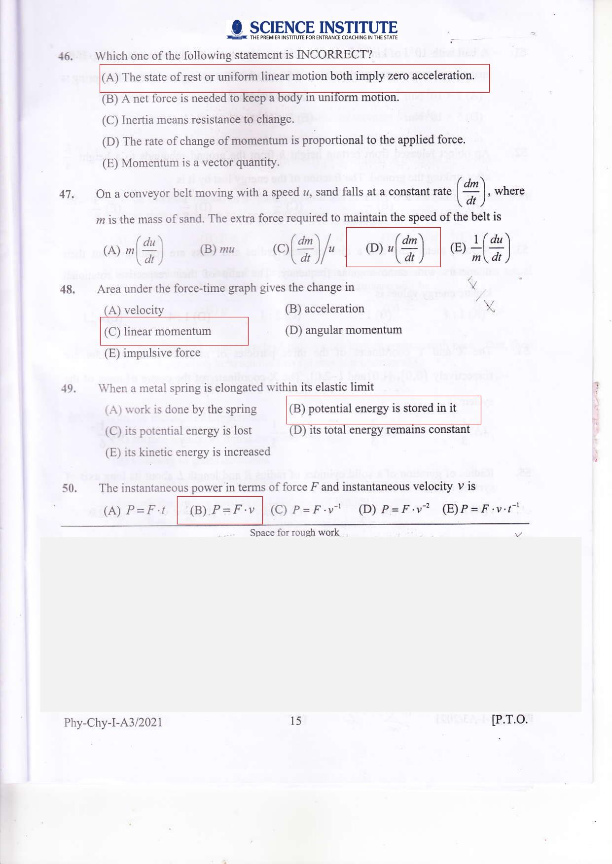KEAM Paper I 2021 Question Paper - Page 14