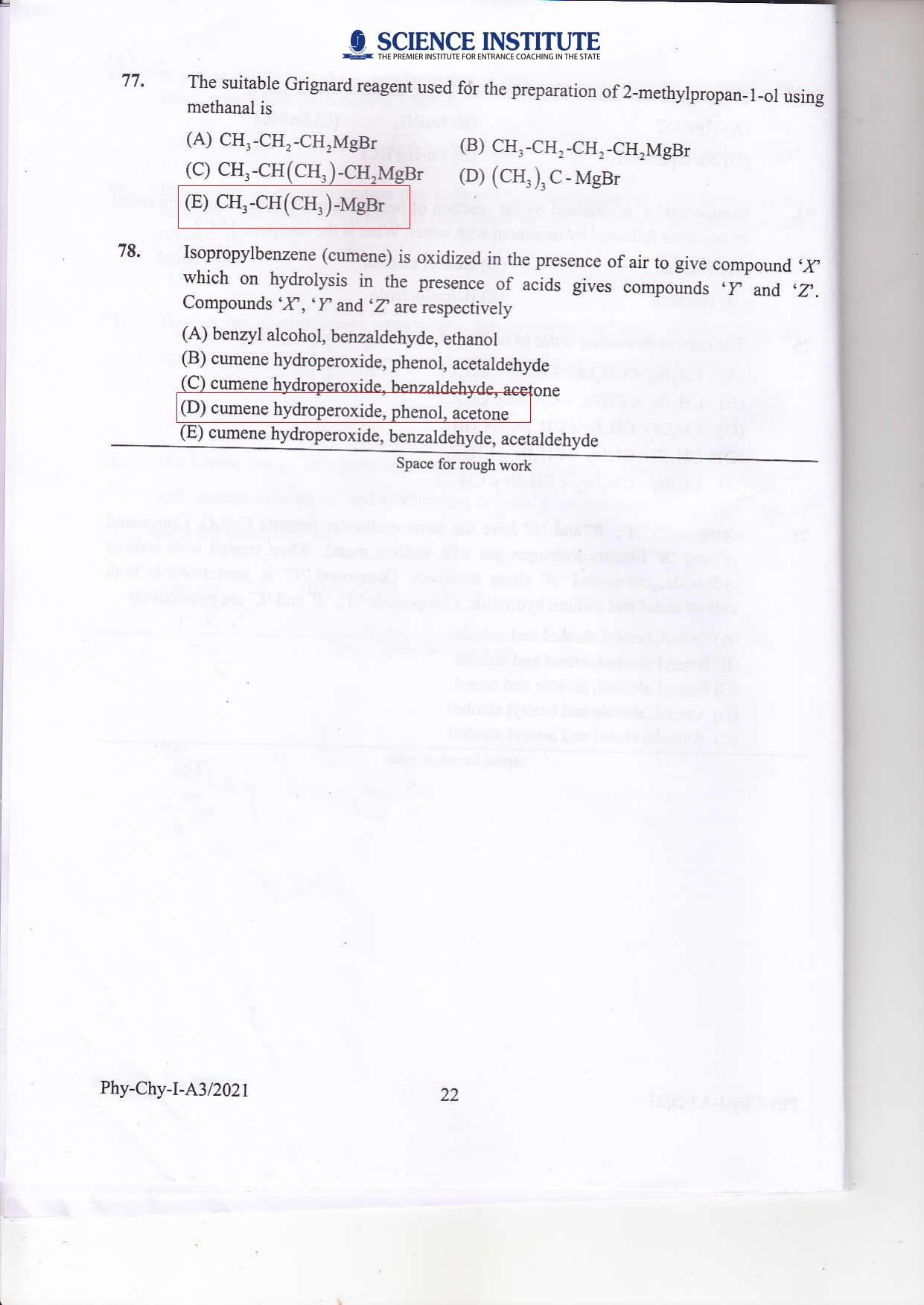 KEAM Paper I 2021 Question Paper - Page 21