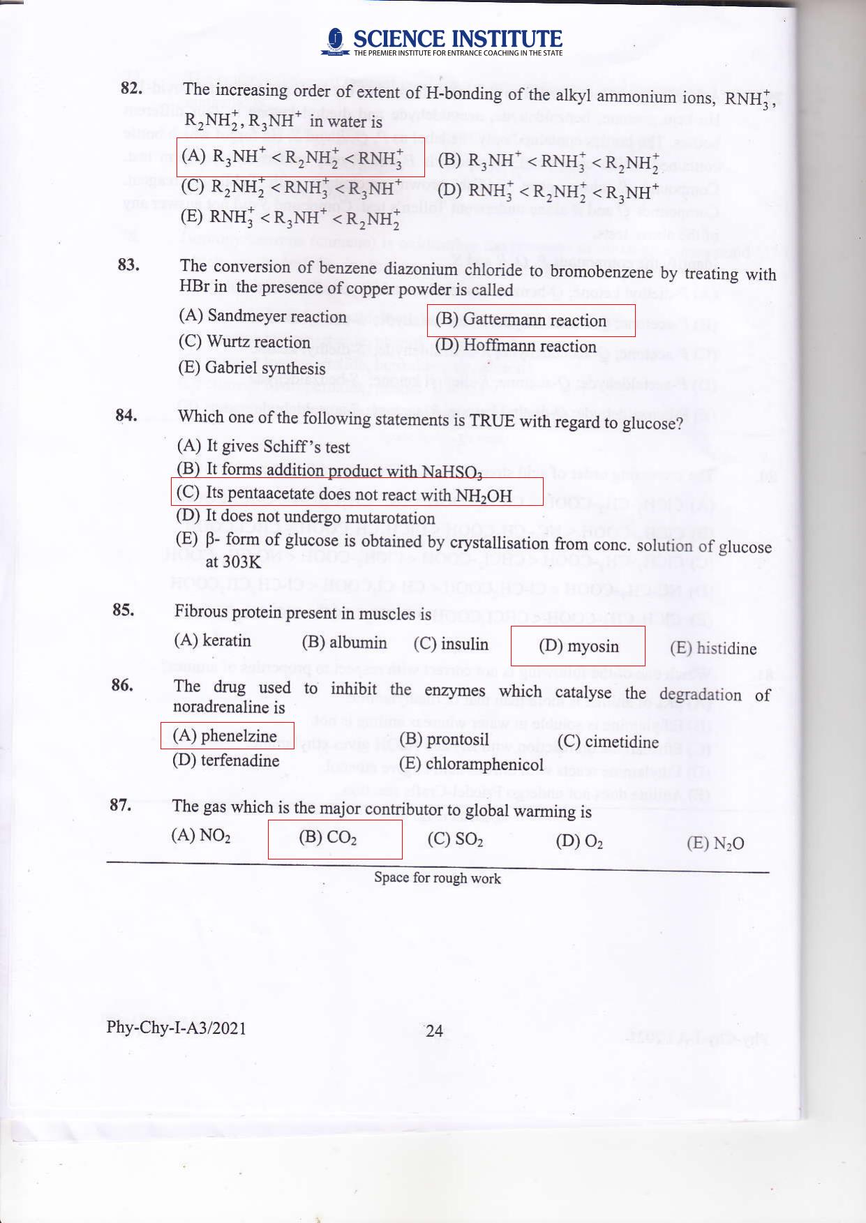 KEAM Paper I 2021 Question Paper - Page 23