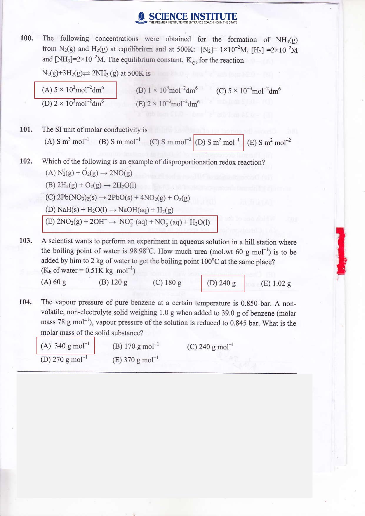 KEAM Paper I 2021 Question Paper - Page 26