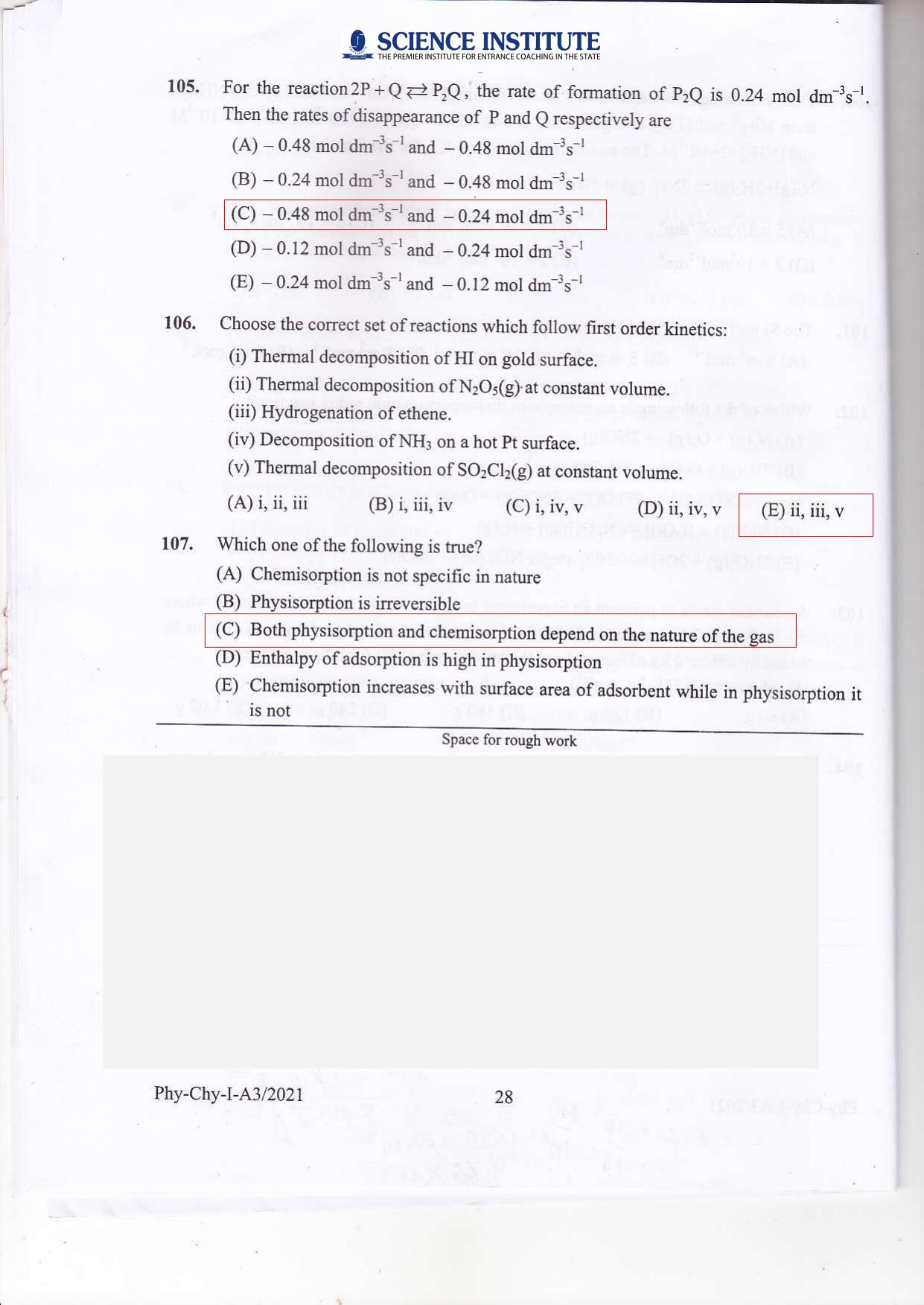 KEAM Paper I 2021 Question Paper - Page 27