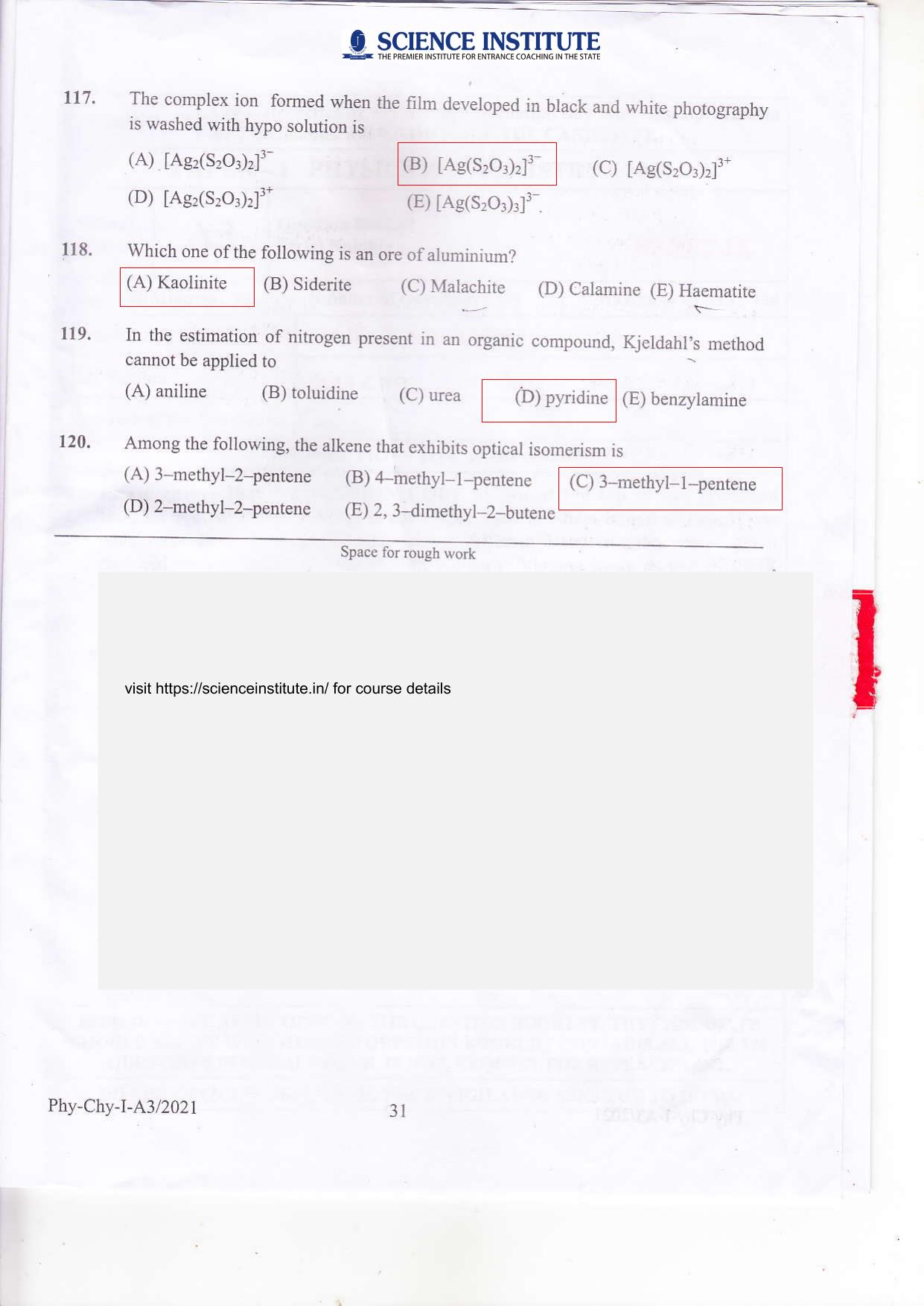 KEAM Paper I 2021 Question Paper - Page 30