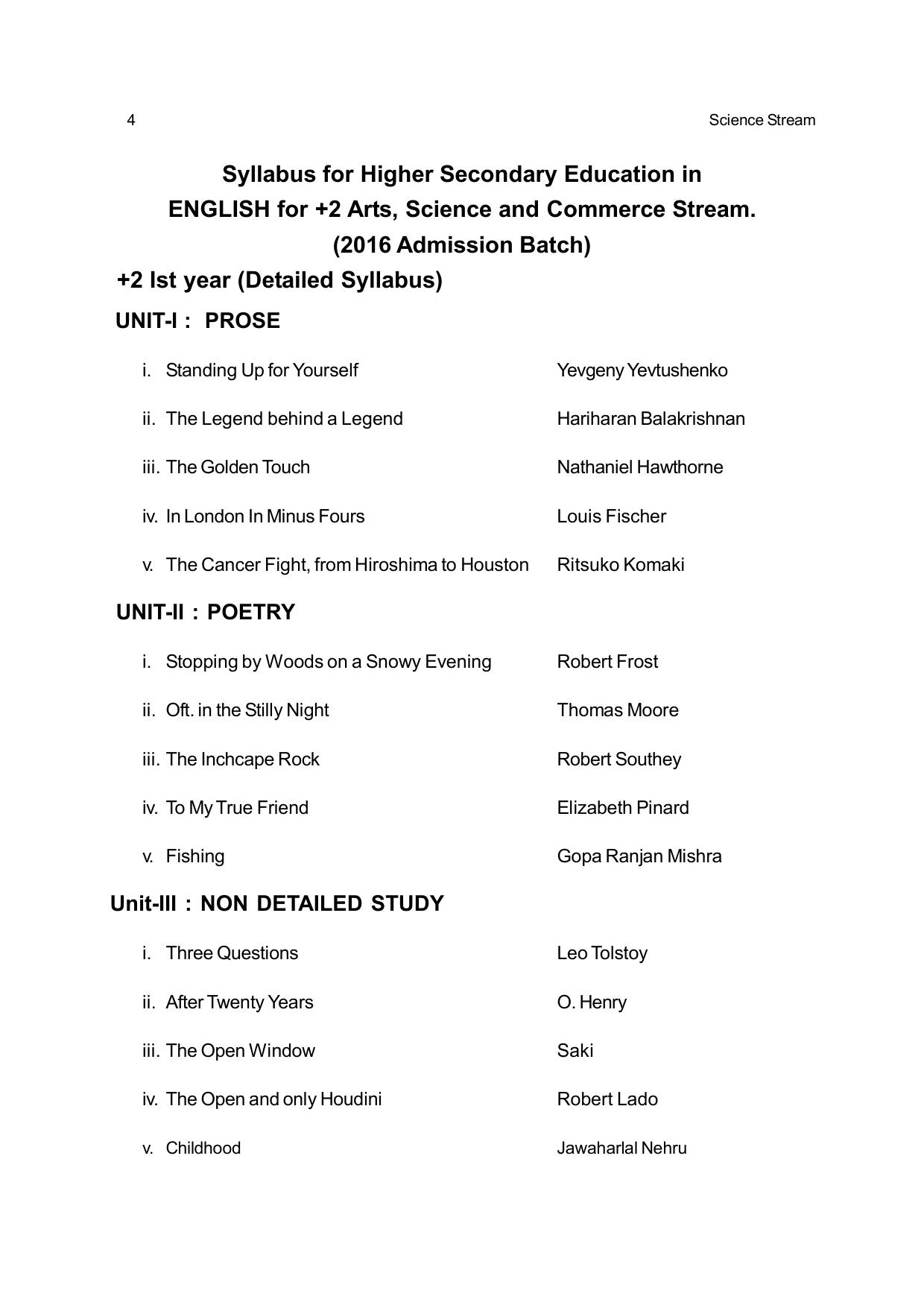 CHSE Odisha Class 12 Syllabus for Science - Page 4