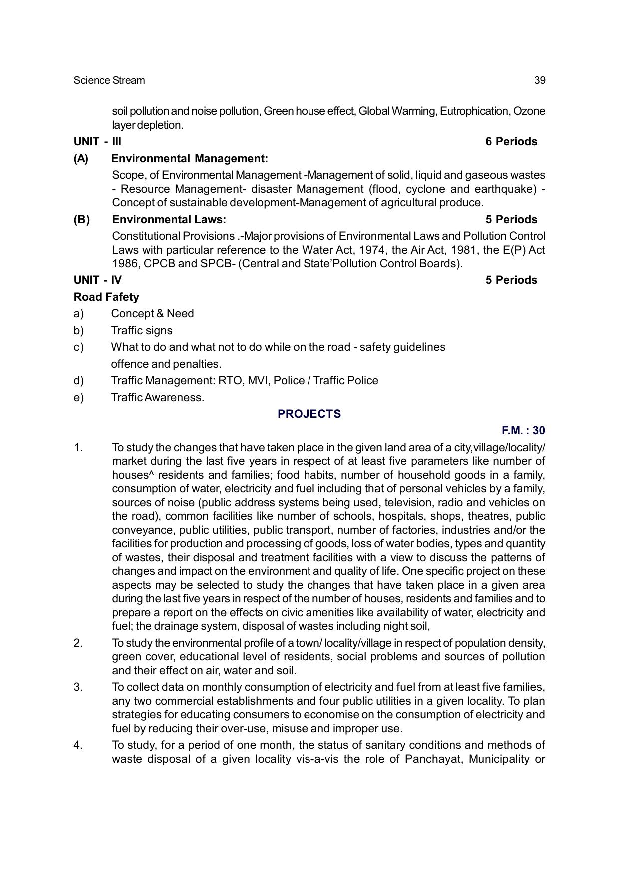 CHSE Odisha Class 12 Syllabus for Science - Page 39