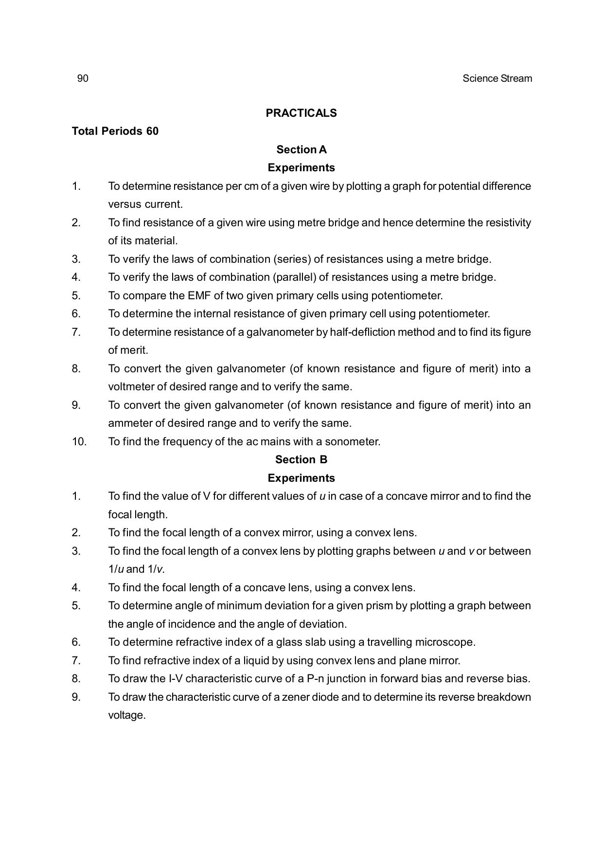 CHSE Odisha Class 12 Syllabus for Science - Page 90