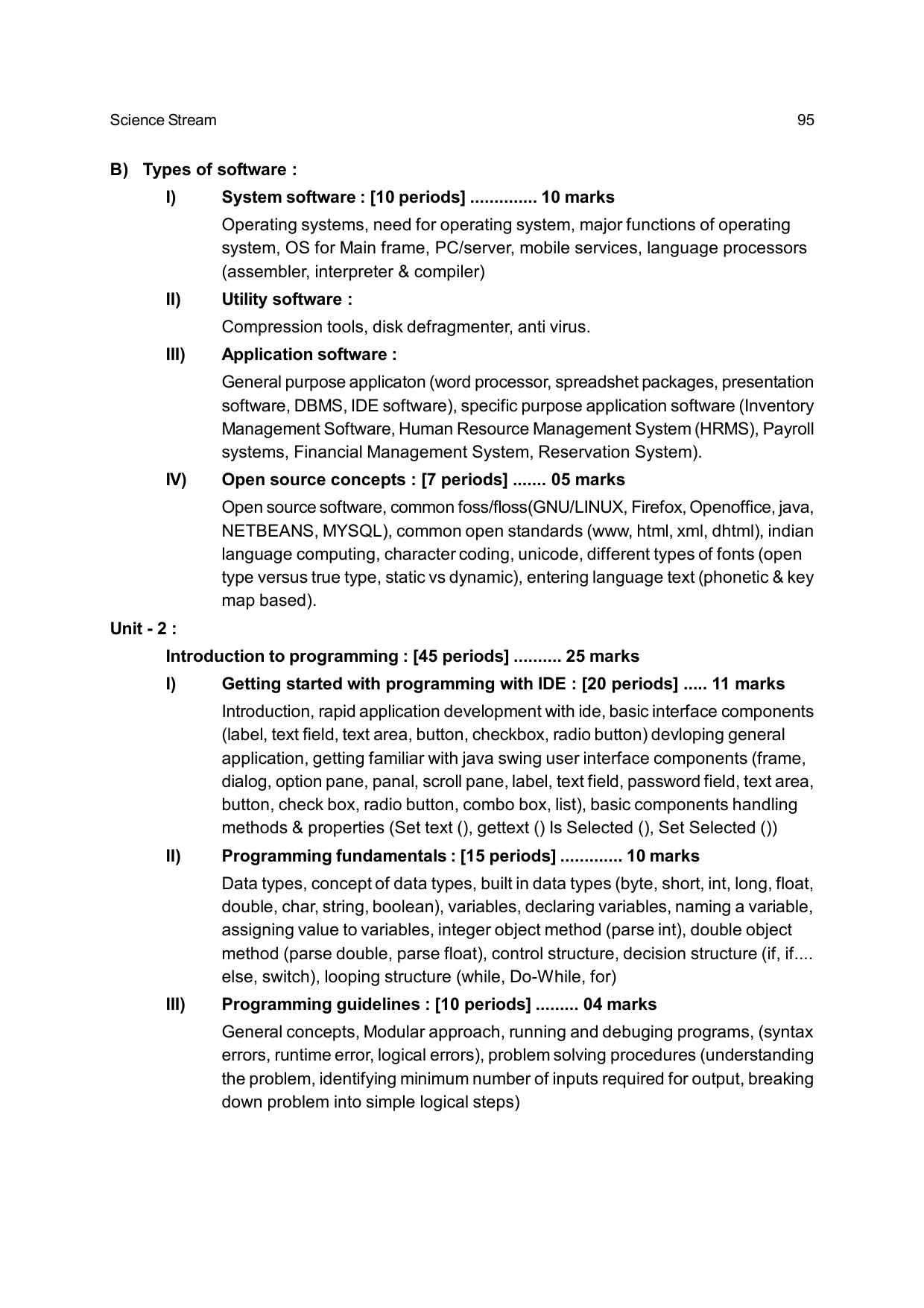 CHSE Odisha Class 12 Syllabus for Science - Page 95