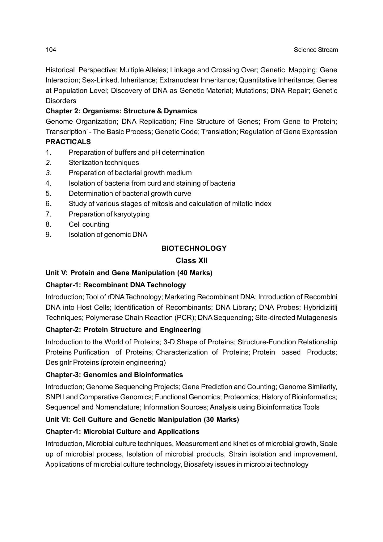 CHSE Odisha Class 12 Syllabus for Science - Page 104