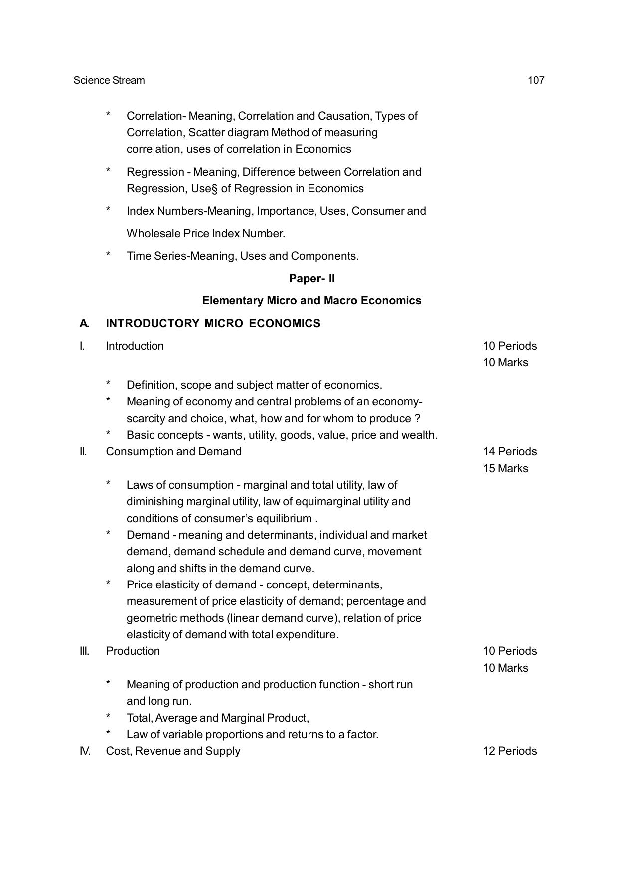 CHSE Odisha Class 12 Syllabus for Science - Page 107