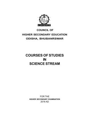 CHSE Odisha Class 12 Syllabus for Science