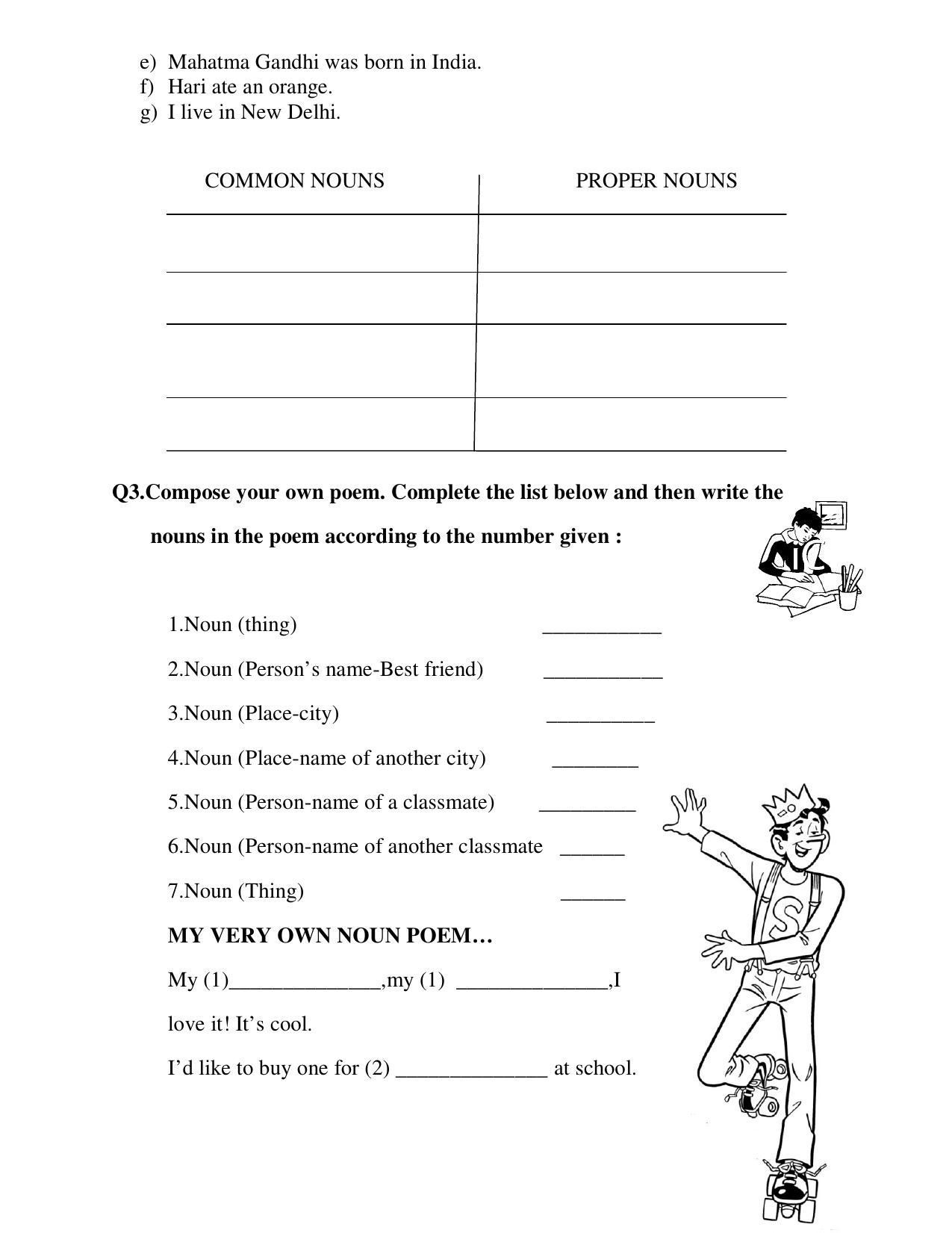 Worksheet for Class 4 English Assignment 29 - Page 2