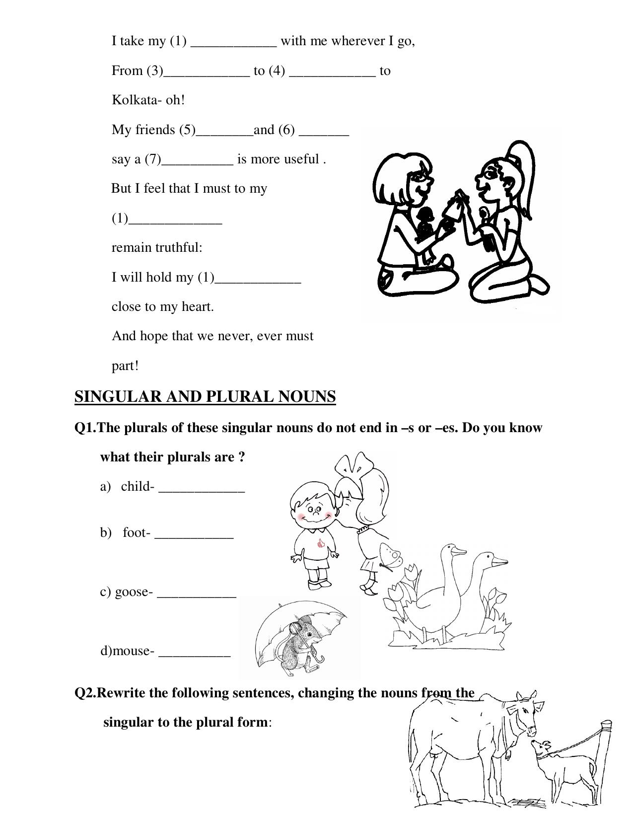 Worksheet for Class 4 English Assignment 29 - Page 3