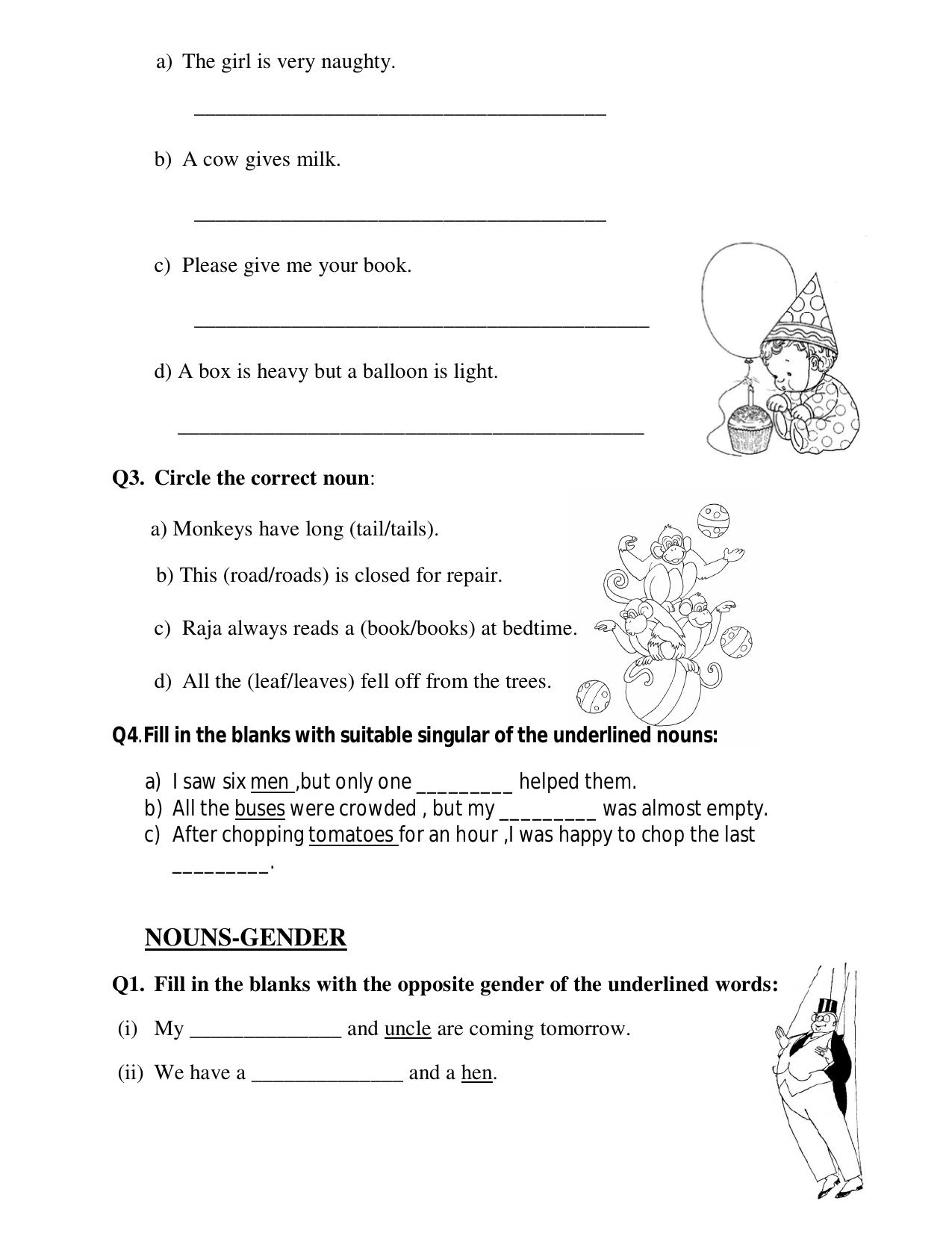 Worksheet for Class 4 English Assignment 29 - Page 4