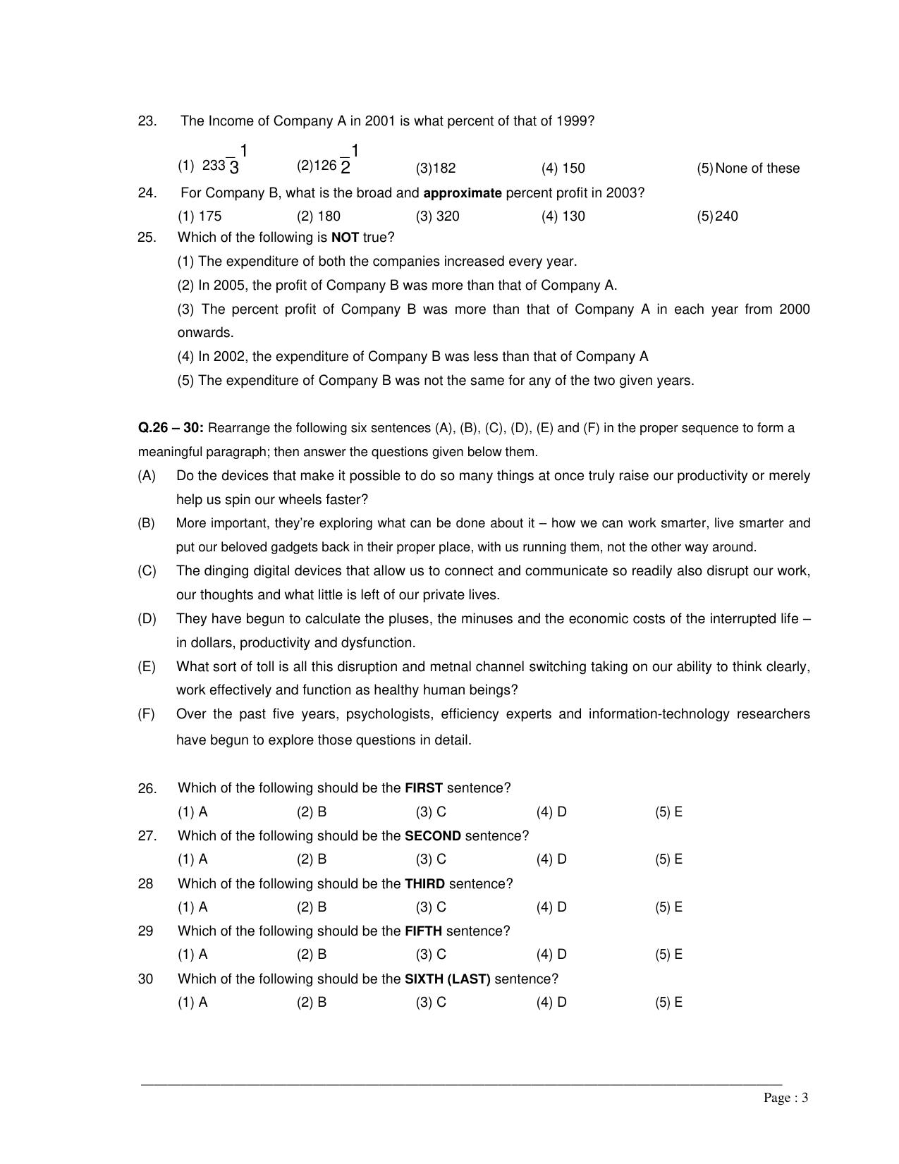 MAH M.Arch Sample Question Paper - Page 3