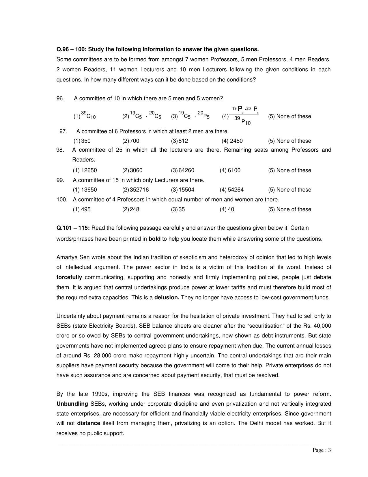 MAH M.Arch Sample Question Paper - Page 14