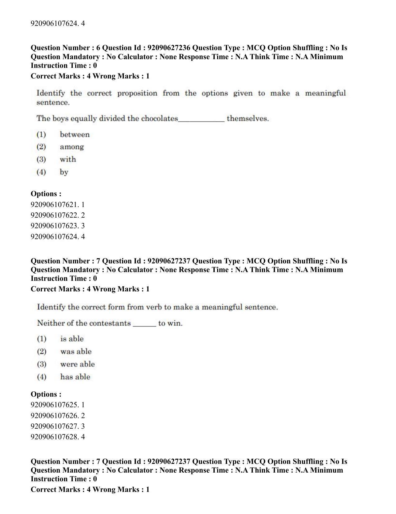 CUET PG 2023: SCQP23 – Pharmacy (Eng) - Shift 3 (26-06-2023) Question Paper - Page 8