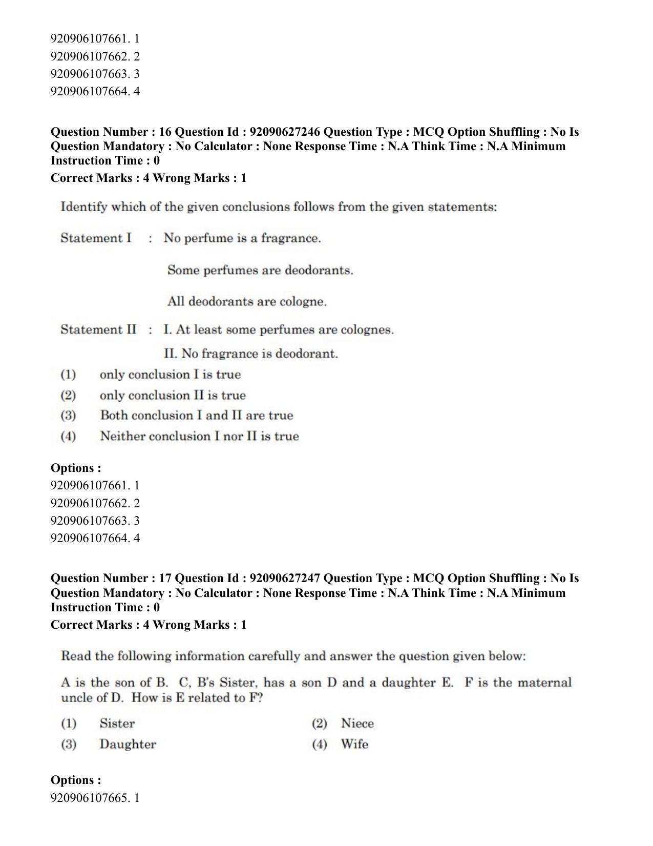 CUET PG 2023: SCQP23 – Pharmacy (Eng) - Shift 3 (26-06-2023) Question Paper - Page 16
