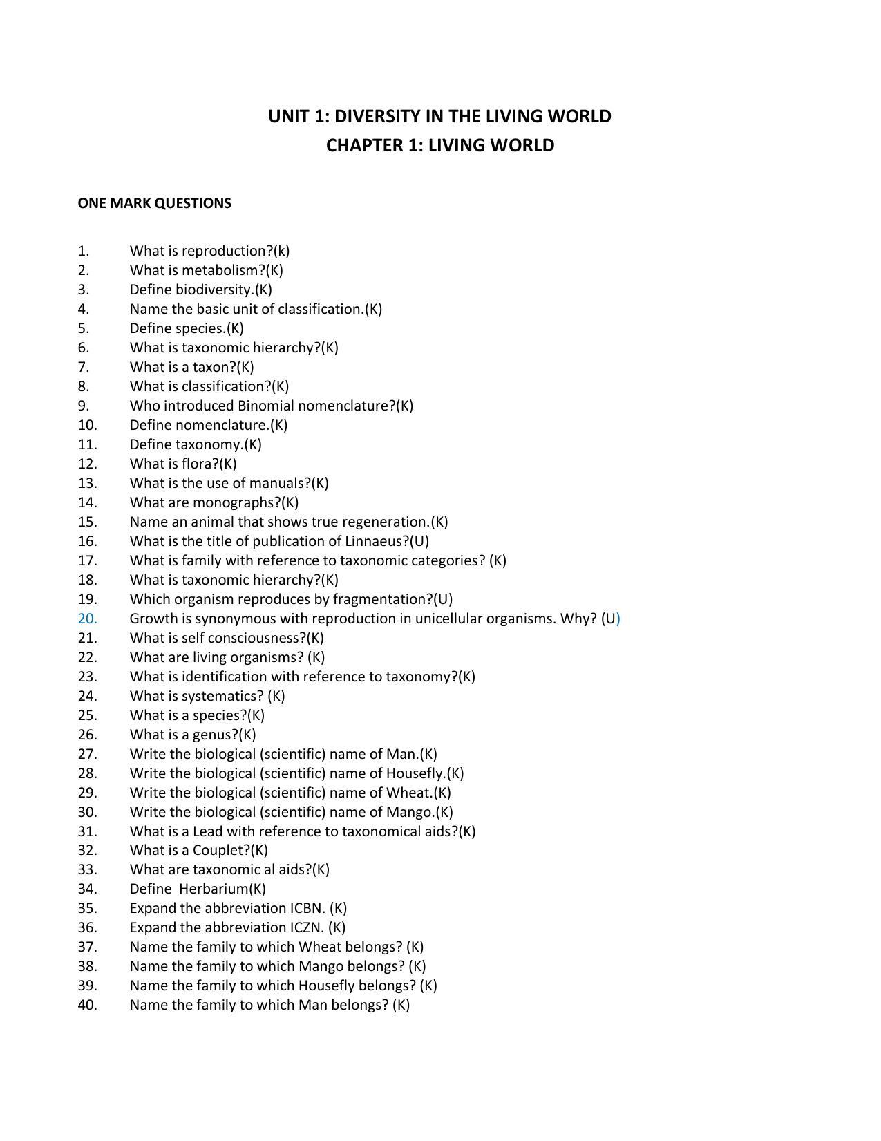 Karnataka 1st PUC Question Bank for Biology - Page 15