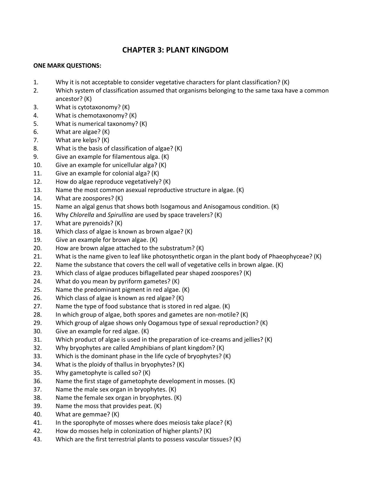 Karnataka 1st PUC Question Bank for Biology - Page 19
