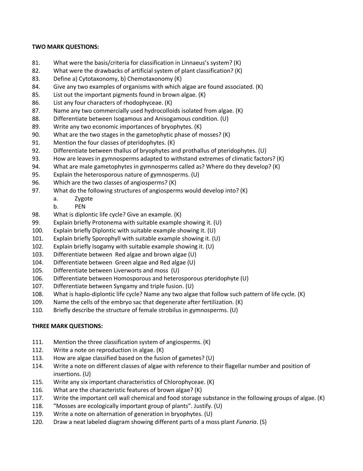 Karnataka 1st PUC Question Bank for Biology - Page 21