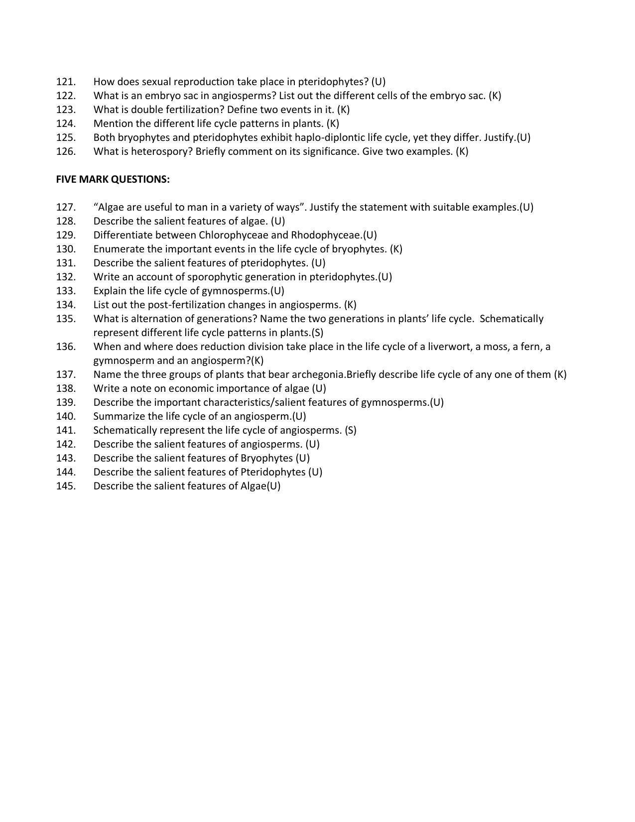 Karnataka 1st PUC Question Bank for Biology - Page 22