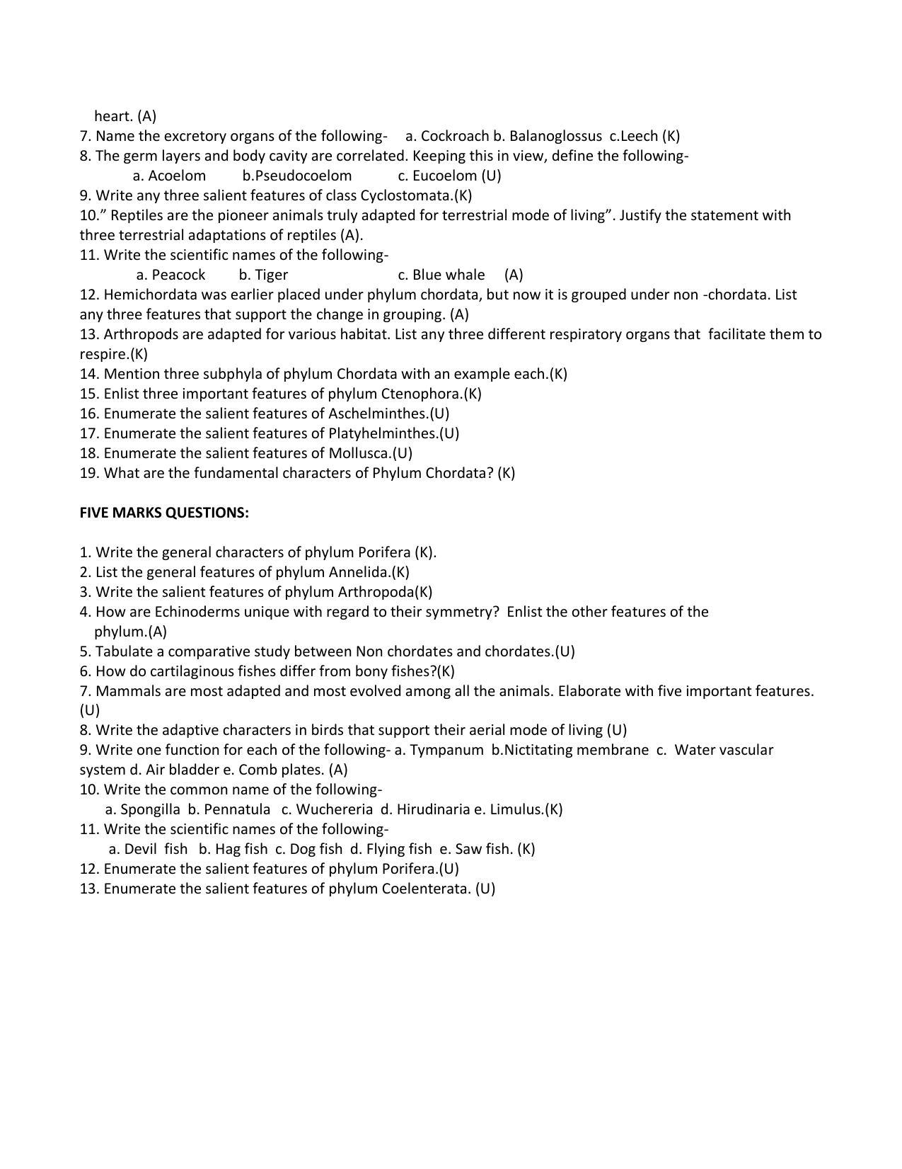 Karnataka 1st PUC Question Bank for Biology - Page 25