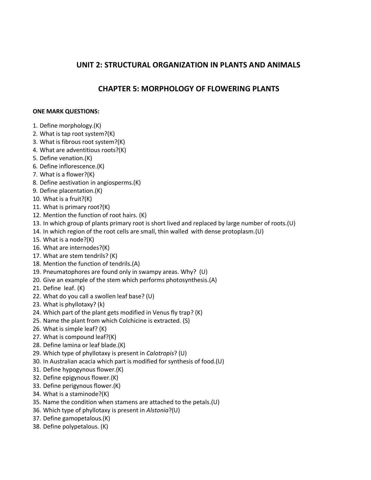 Karnataka 1st PUC Question Bank for Biology - Page 26