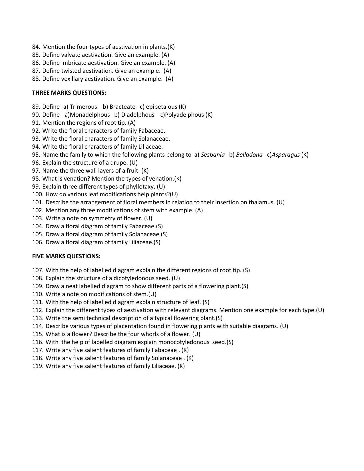 Karnataka 1st PUC Question Bank for Biology - Page 28