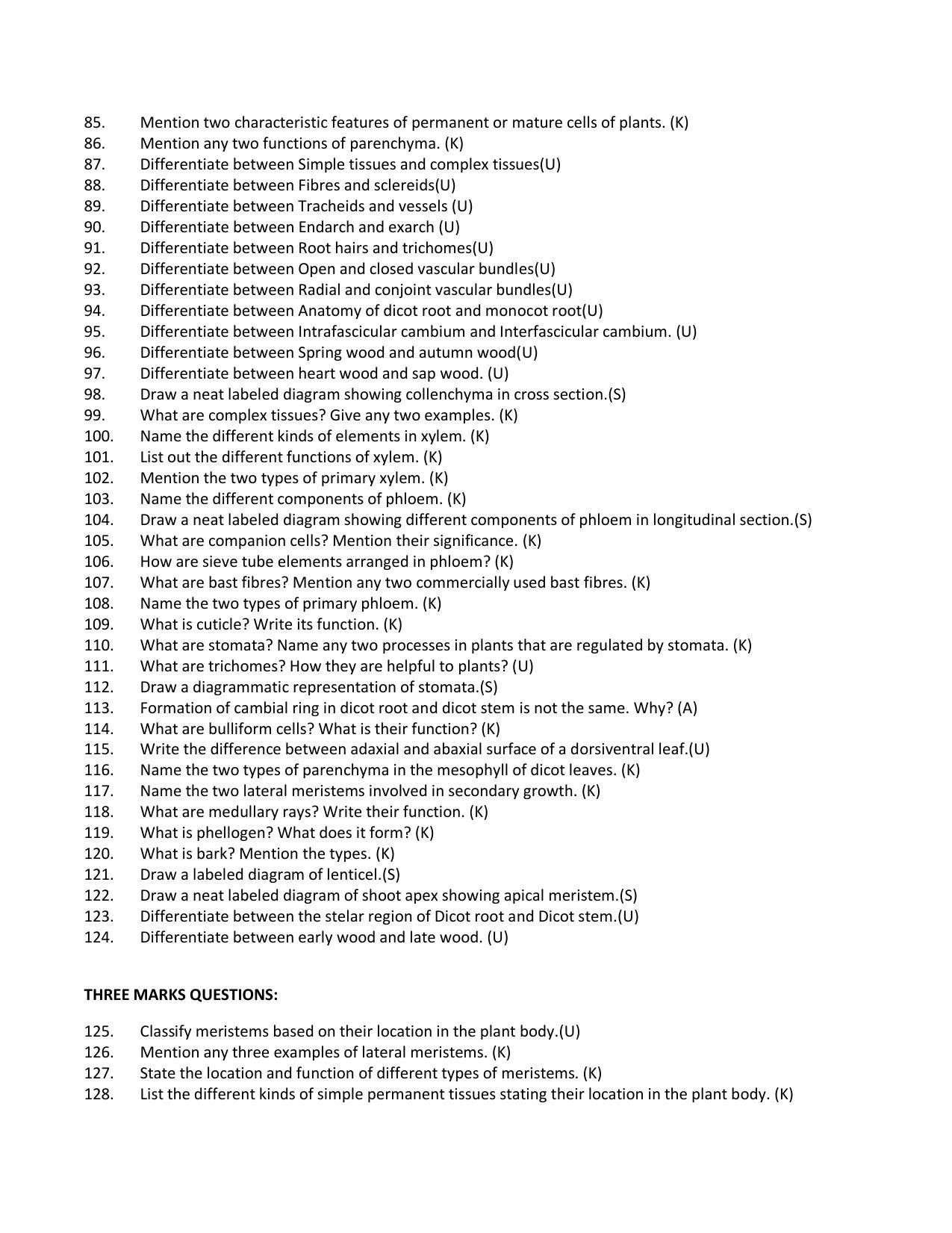 Karnataka 1st PUC Question Bank for Biology - Page 31