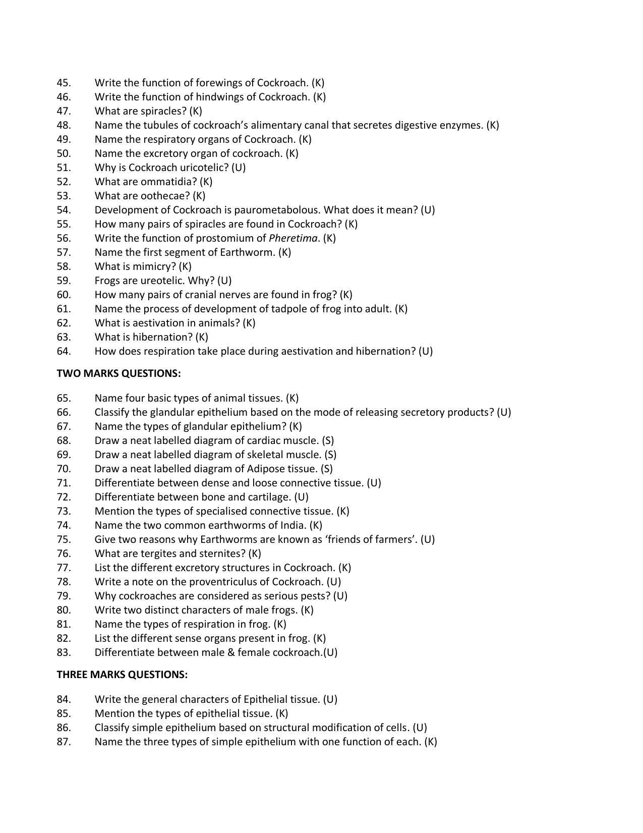 Karnataka 1st PUC Question Bank for Biology - Page 35
