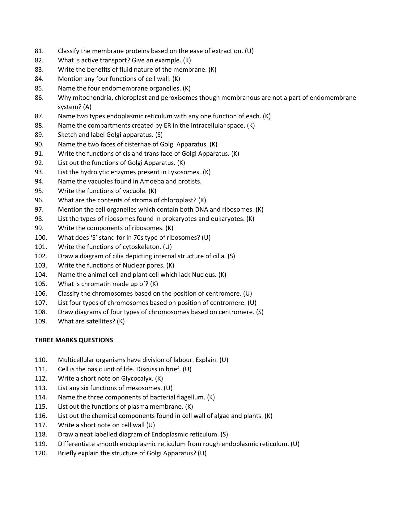 Karnataka 1st PUC Question Bank for Biology - Page 39