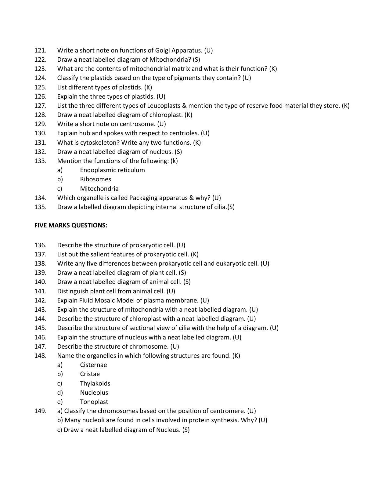 Karnataka 1st PUC Question Bank for Biology - Page 40