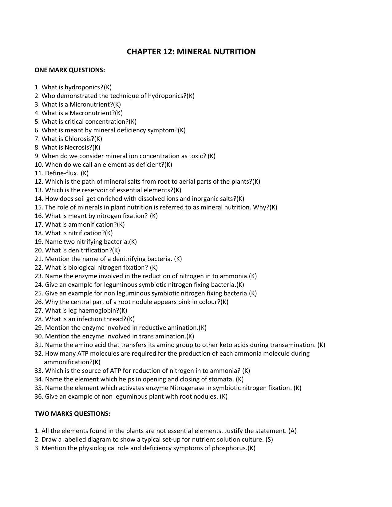 Karnataka 1st PUC Question Bank for Biology - Page 51
