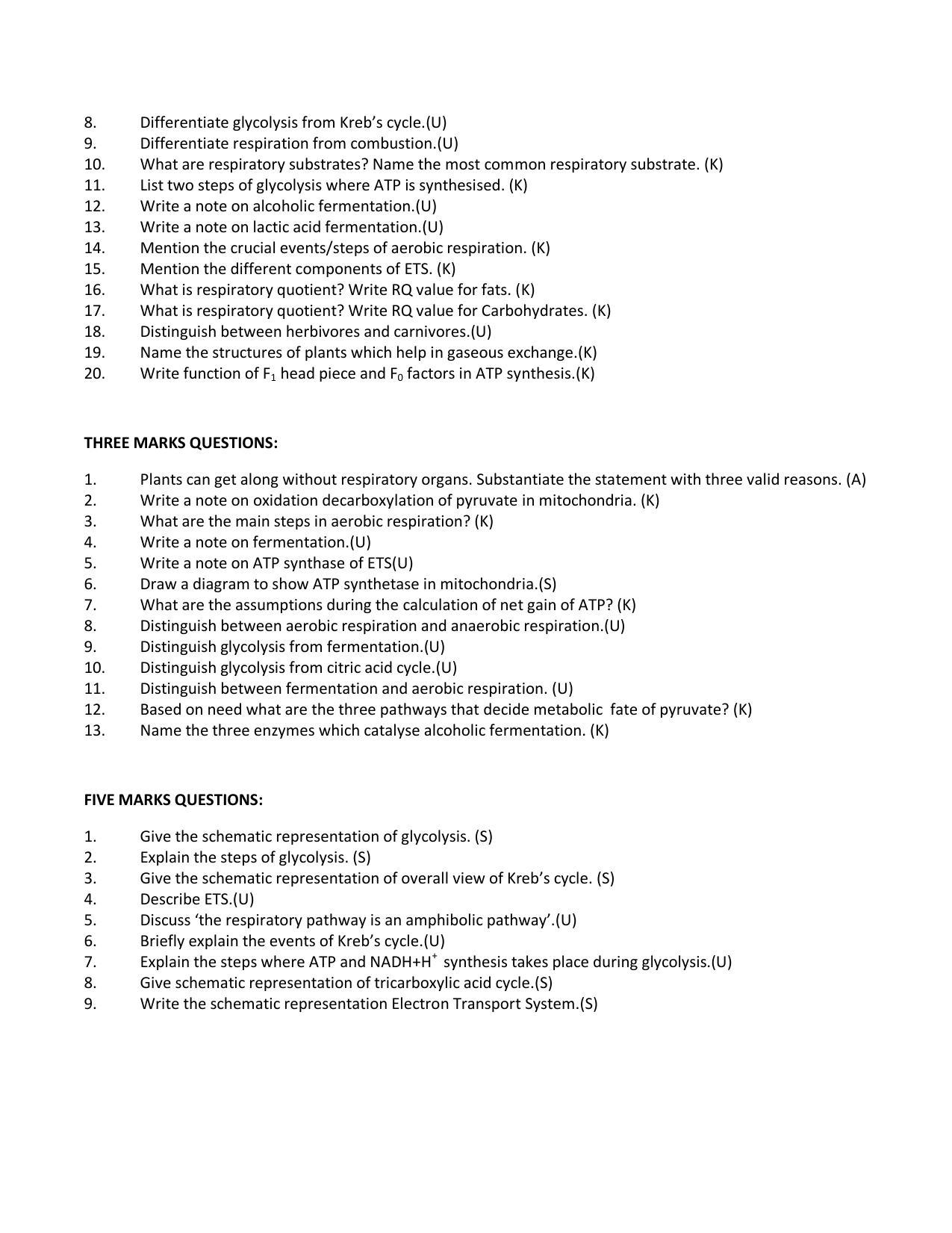 Karnataka 1st PUC Question Bank for Biology - Page 58