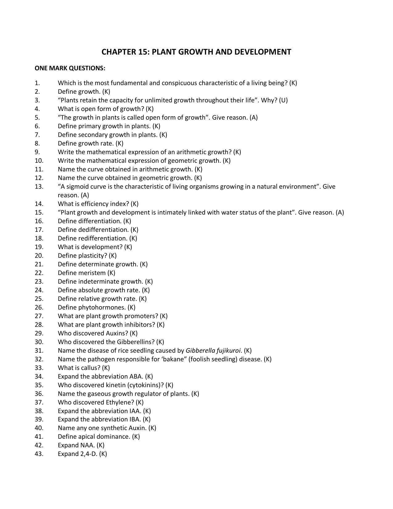 Karnataka 1st PUC Question Bank for Biology - Page 59