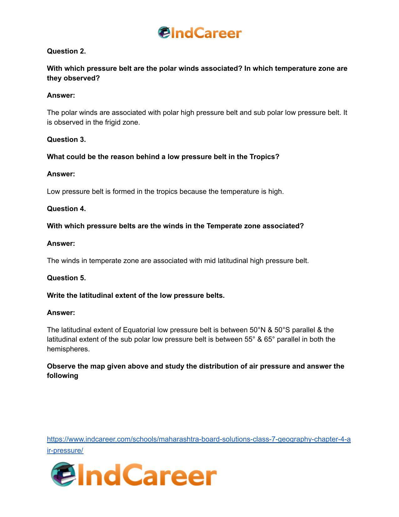 Maharashtra Board Solutions Class 7-Geography: Chapter 4- Air Pressure - Page 7