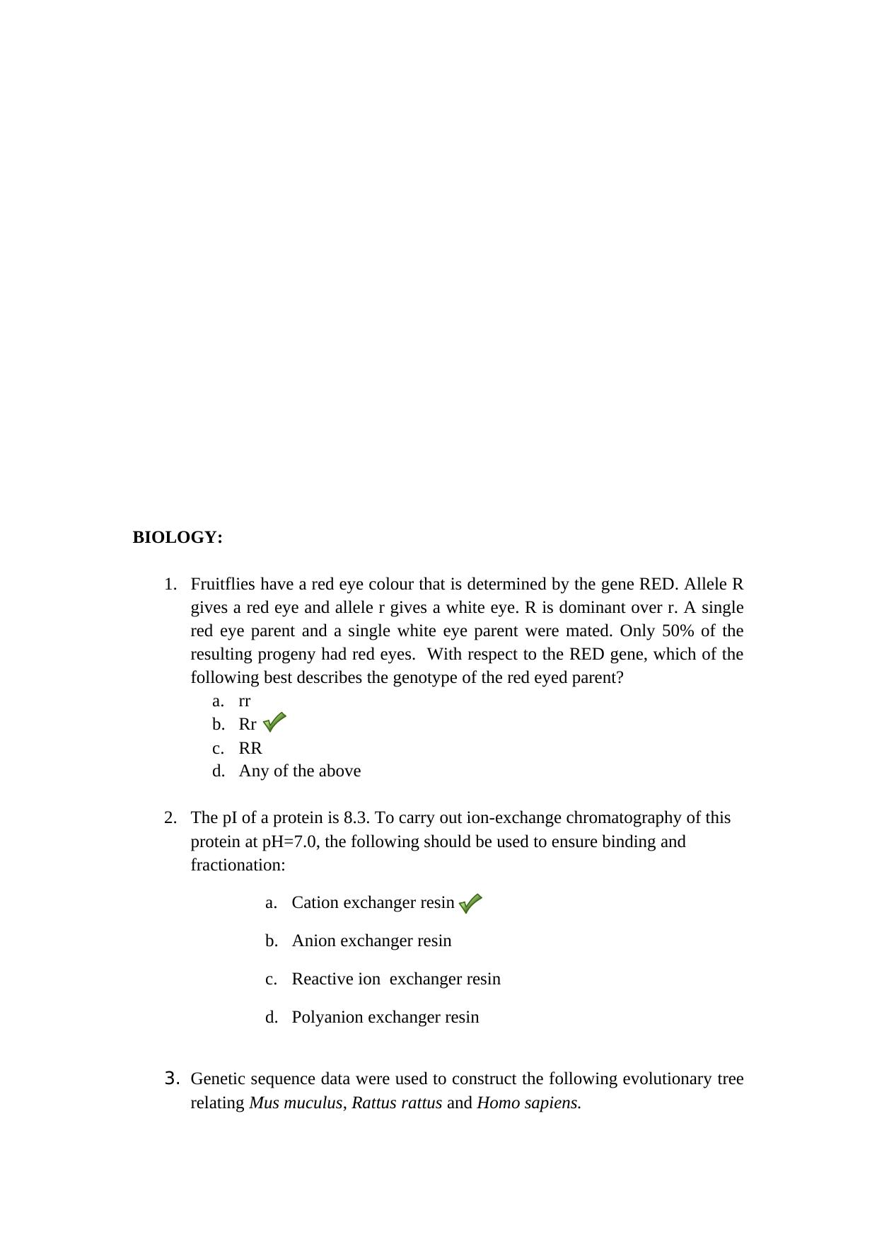 JGEEBILS Biology Question Paper 2012 - Page 5