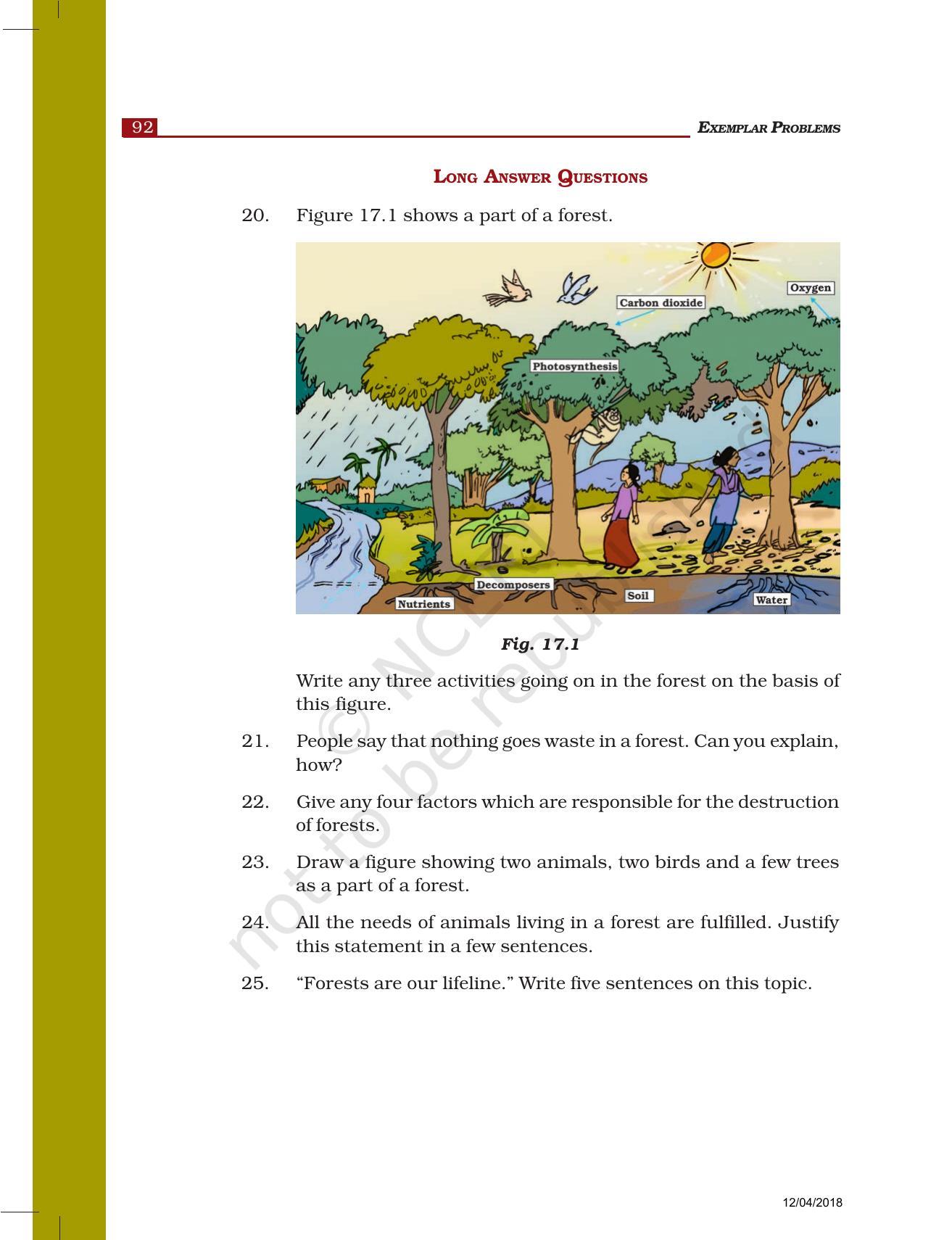 NCERT Exemplar Book for Class 7 Science: Chapter 17-Forests: Our Lifeline - Page 4