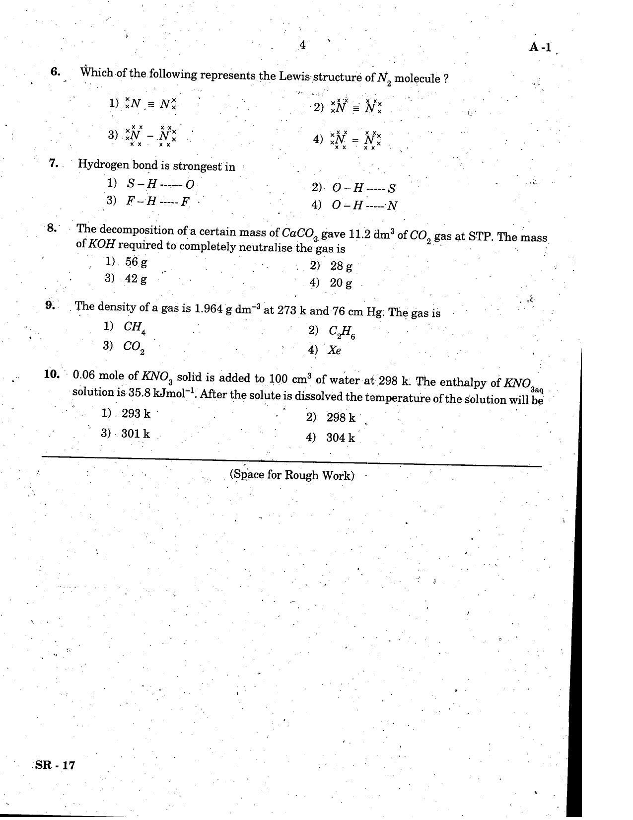 KCET Chemistry 2006 Question Papers - Page 4