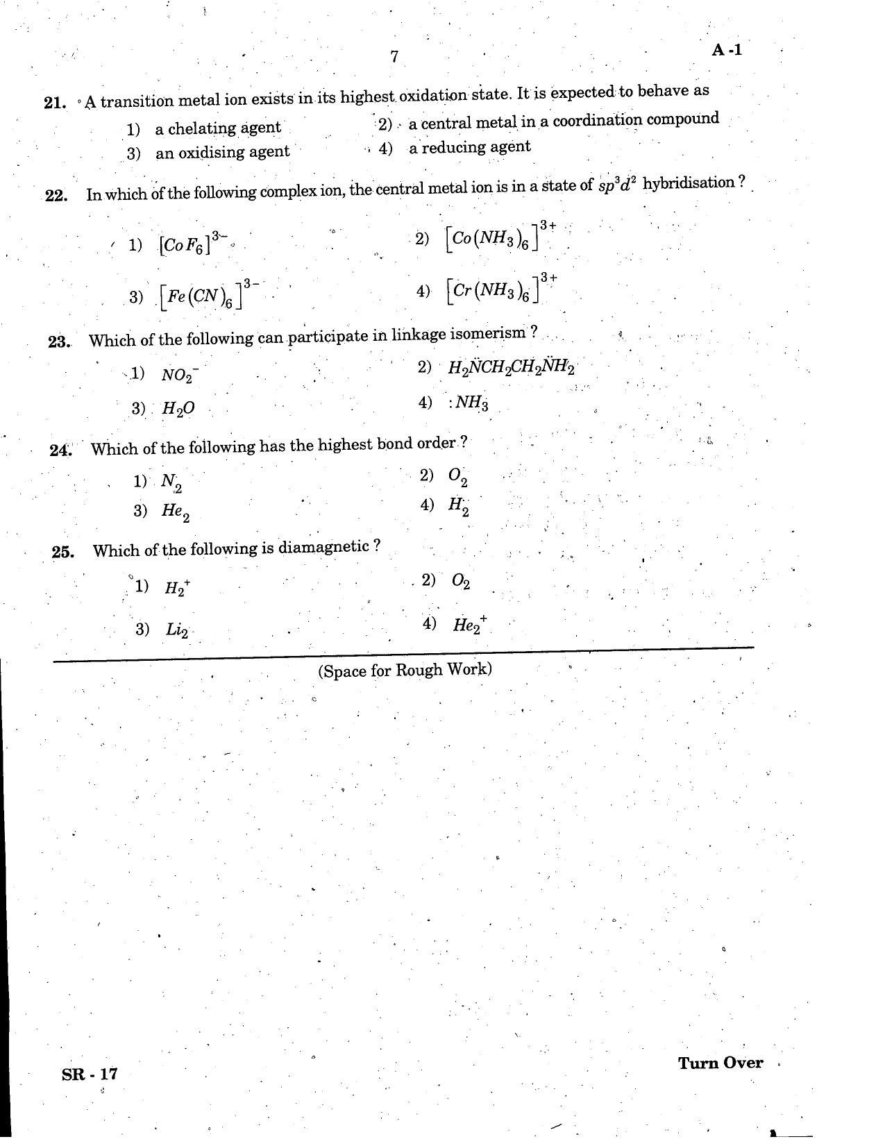 KCET Chemistry 2006 Question Papers - Page 7