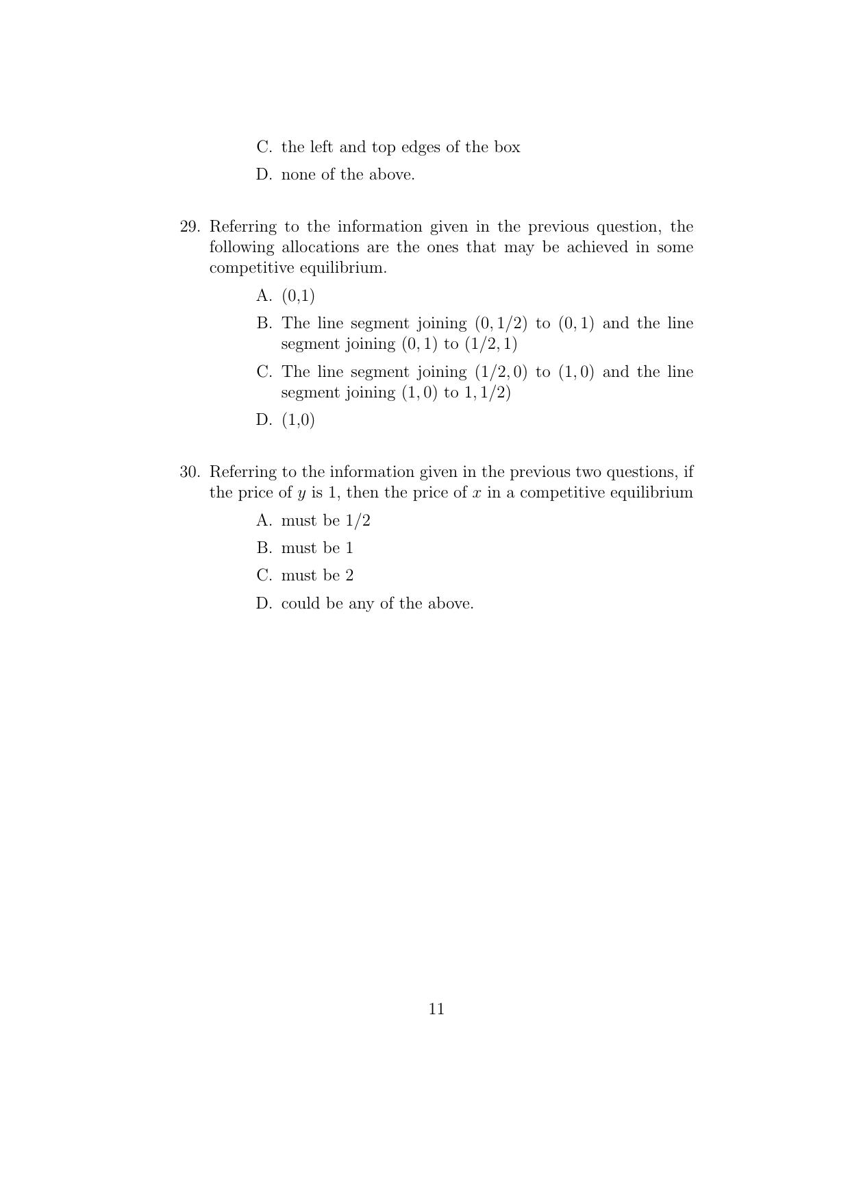 ISI Admission Test M.S.(QE) PEB 2017 Sample Paper - Page 11