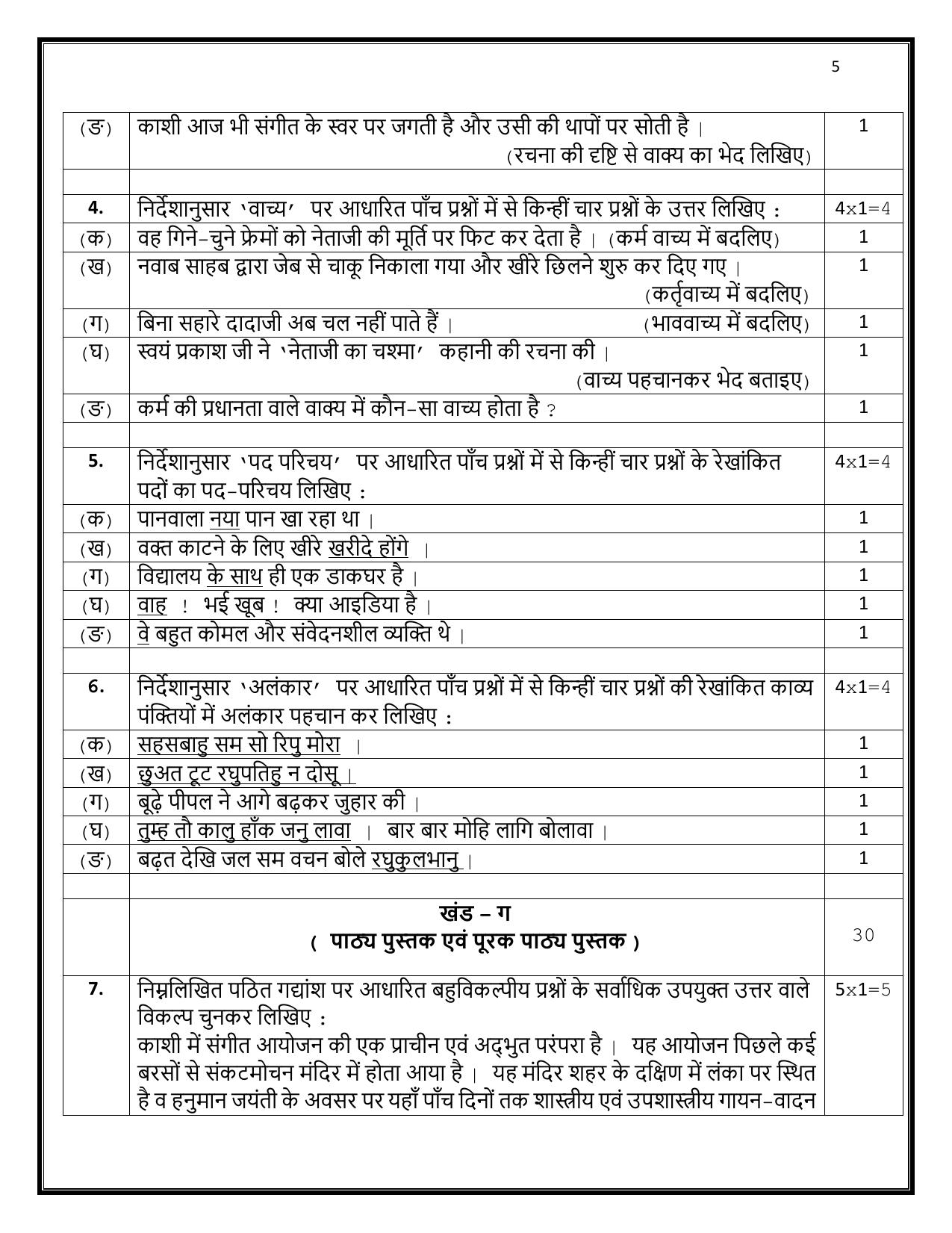 CBSE Class 10 Hindi A Sample Paper 2025 - Page 5