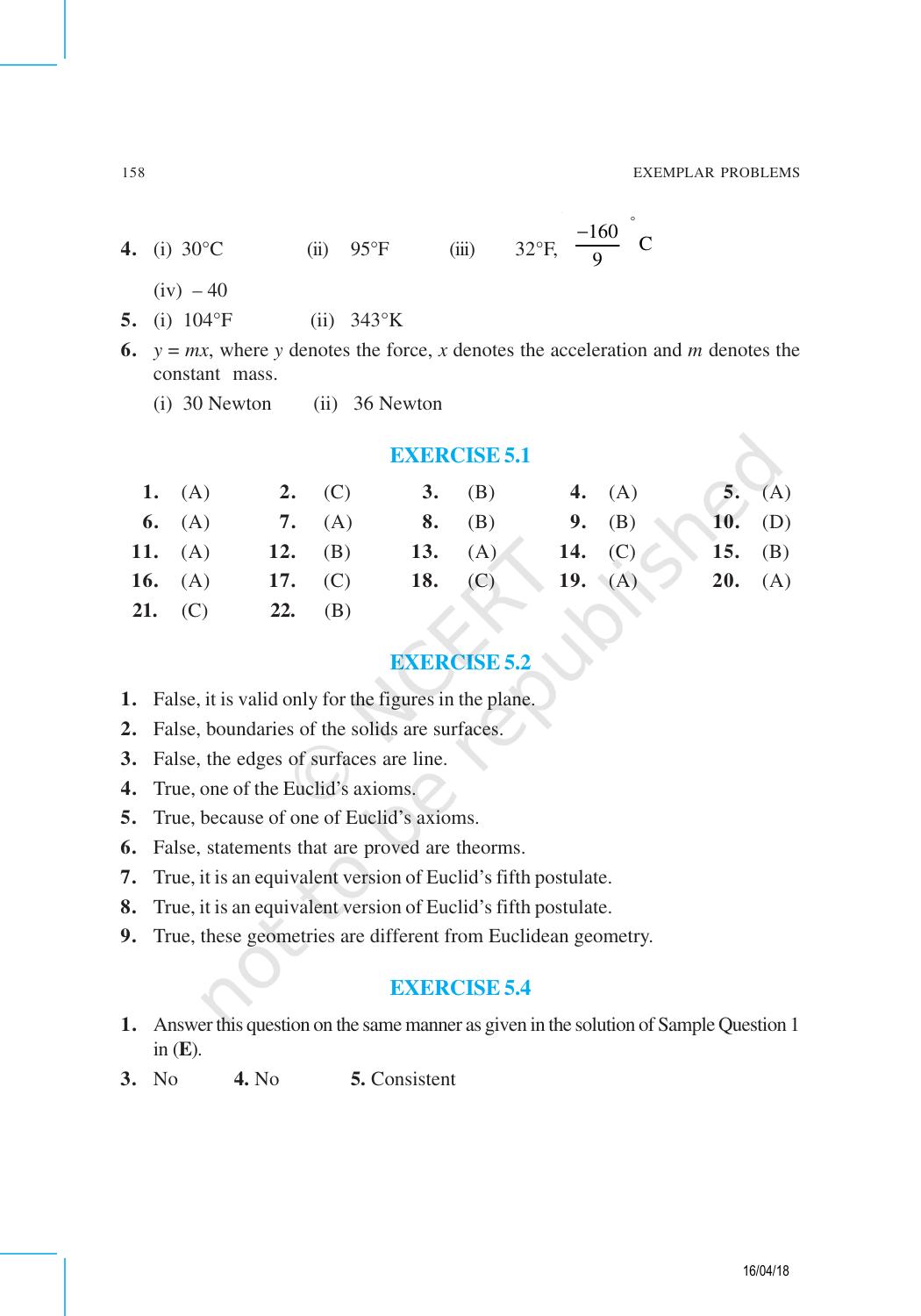 NCERT Exemplar Class 9: Mathematics Asnwers - Page 9