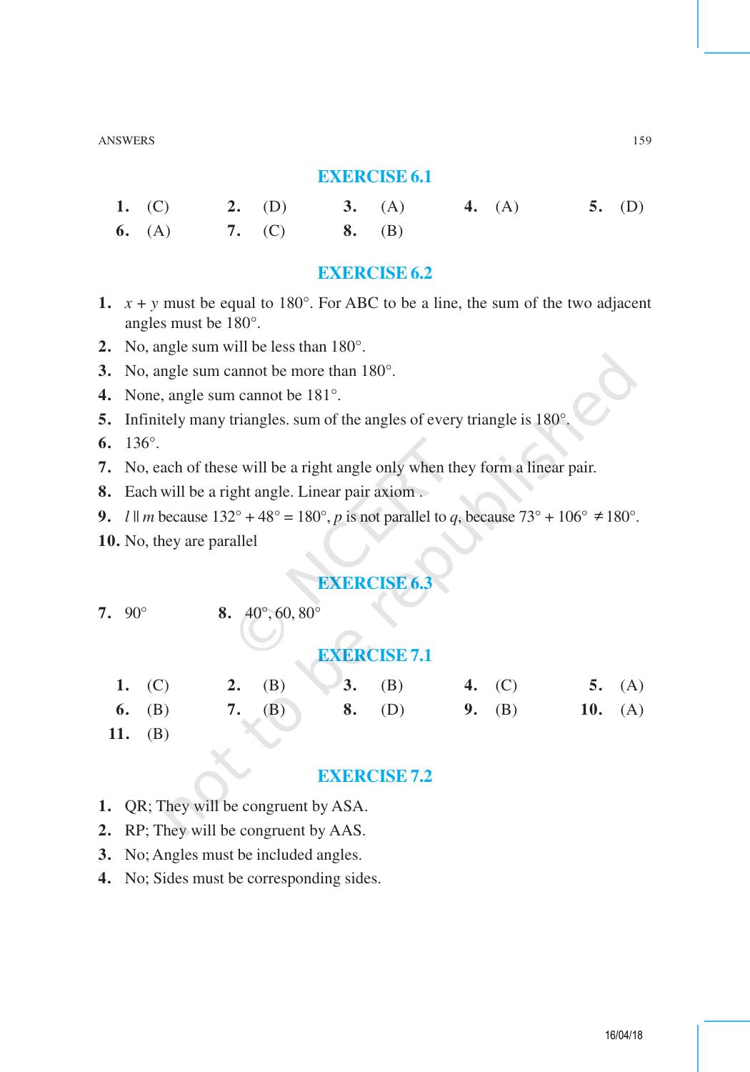 NCERT Exemplar Class 9: Mathematics Asnwers - Page 10