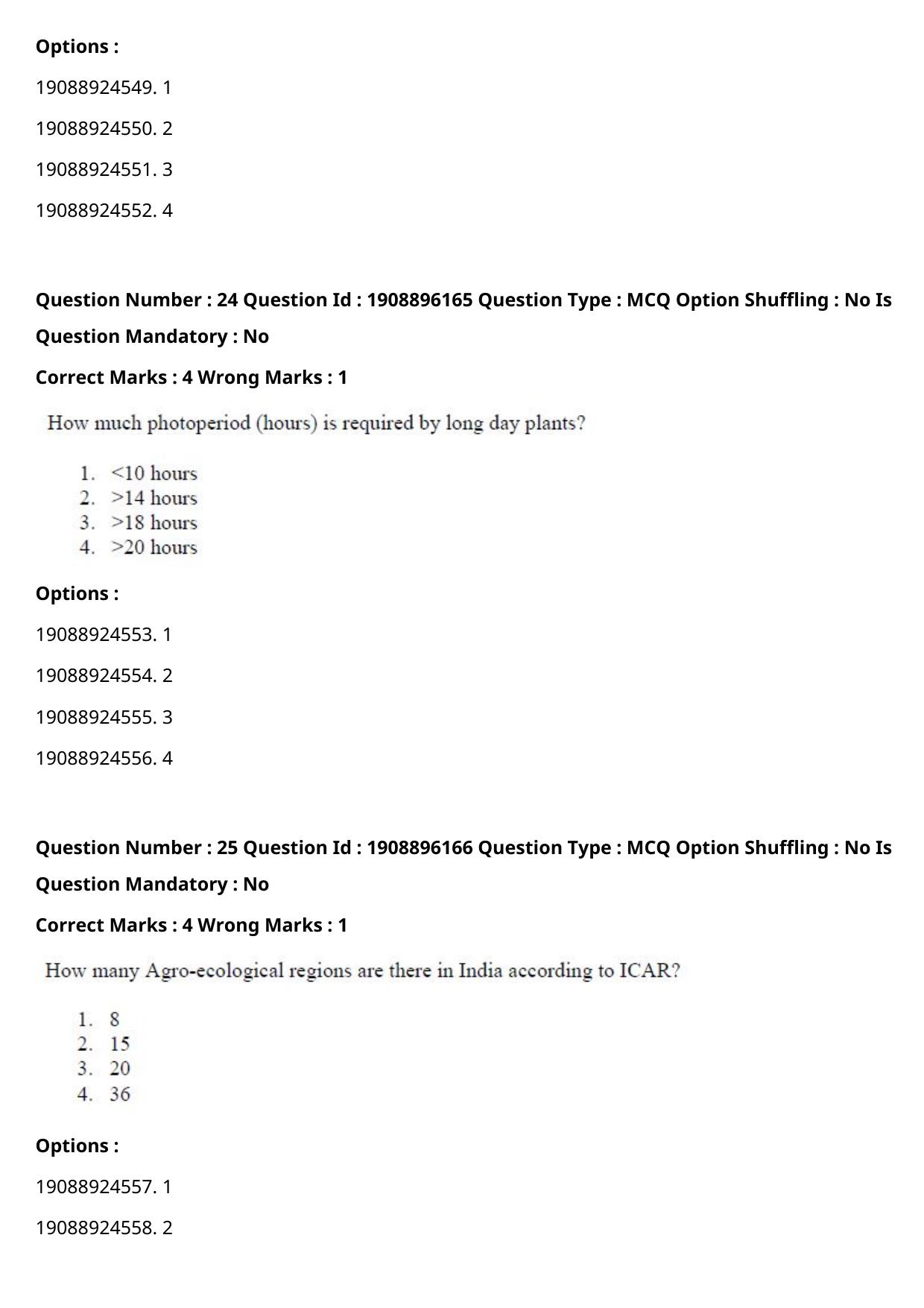 ICAR AIEEA PG 2021 AGRONOMY Question Paper - Page 15
